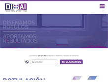 Tablet Screenshot of dissai-rotulacio.com